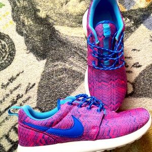 Pink/Blue Nike Roshe Runs